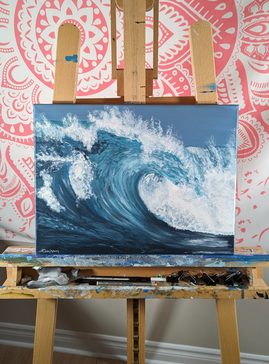Cresting Wave - Original Acrylic Painting