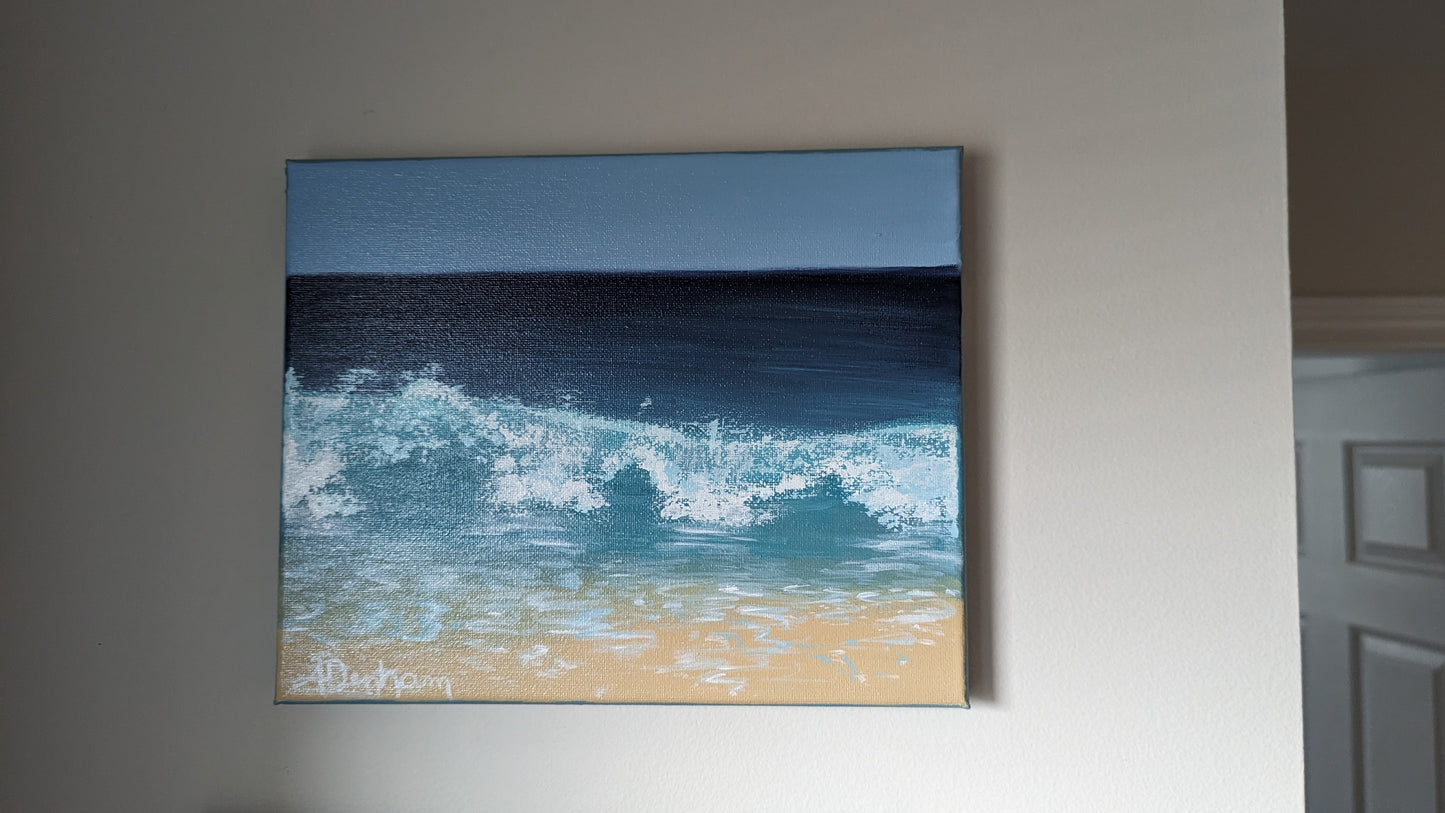 "Tranquil" Original Acrylic Wave Painting