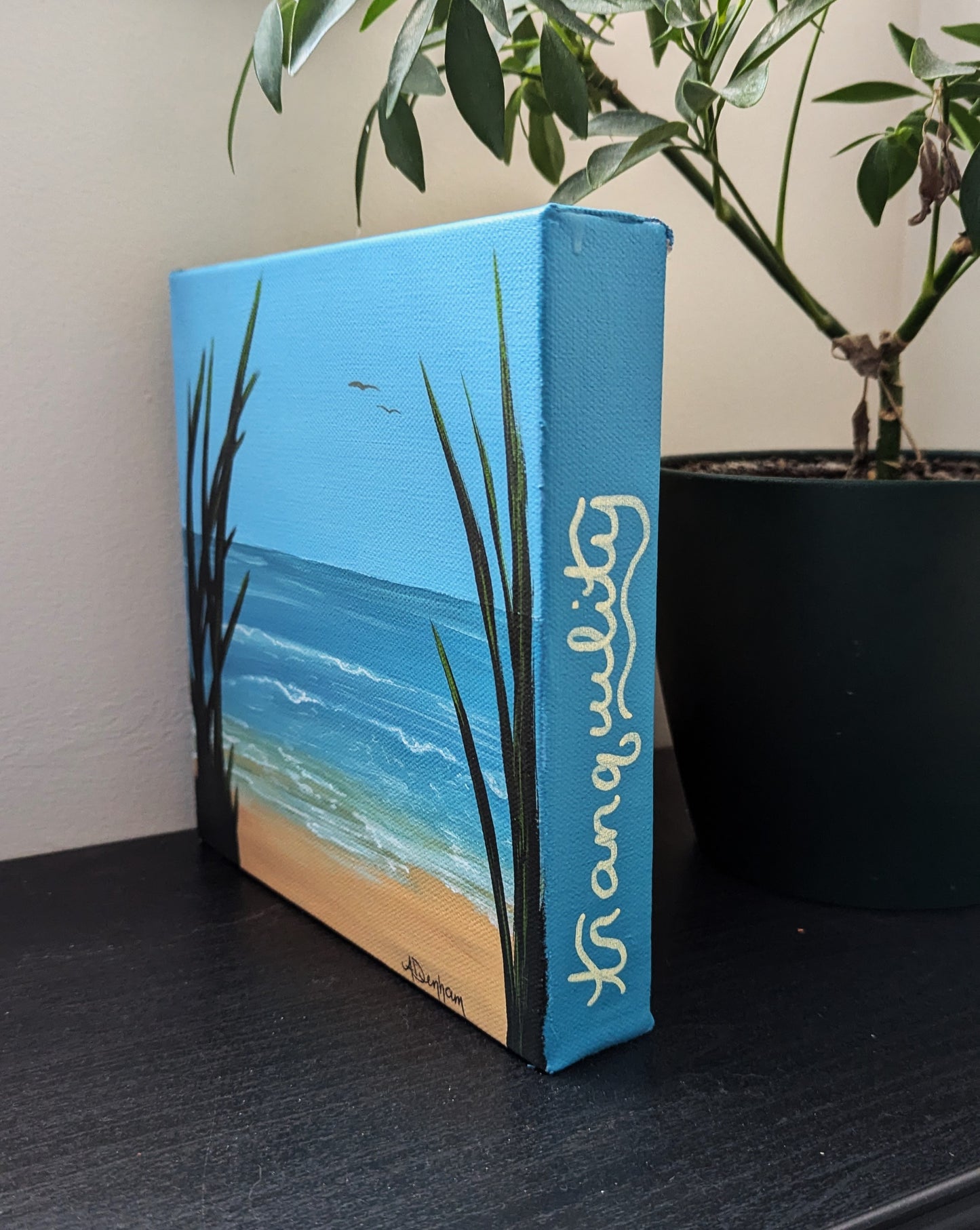 Hidden Escape, Beach Path Acrylic Painting