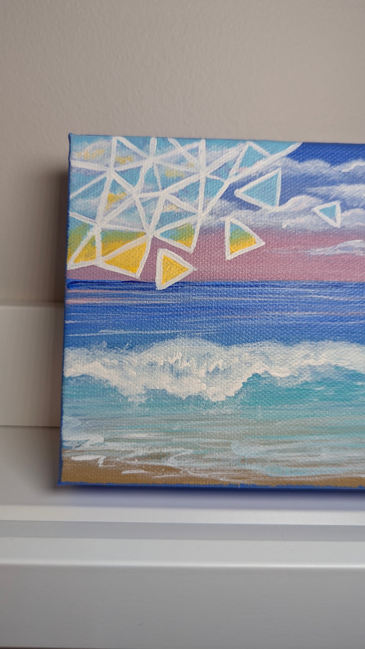 Shift Perspective Acrylic Art Piece Beach Wall Art