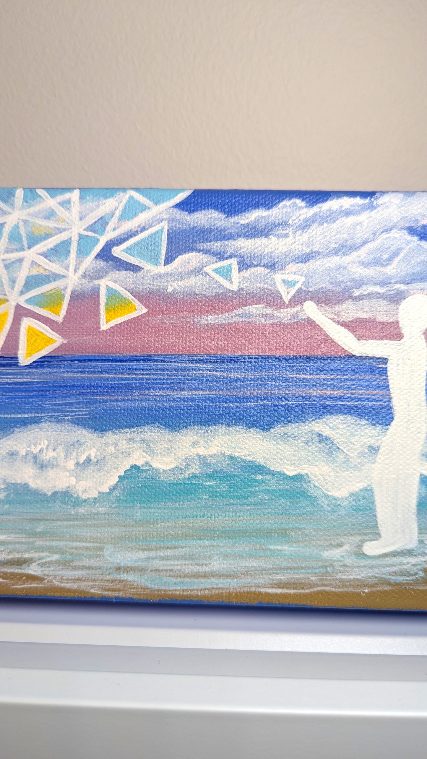 Shift Perspective Acrylic Art Piece Beach Wall Art