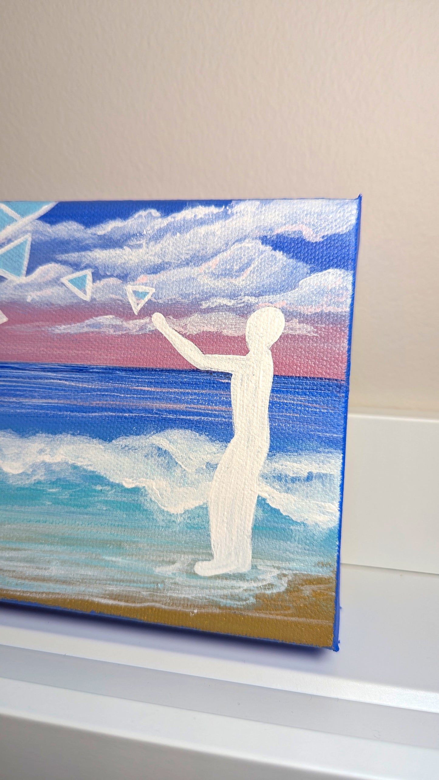 Shift Perspective Acrylic Art Piece Beach Wall Art