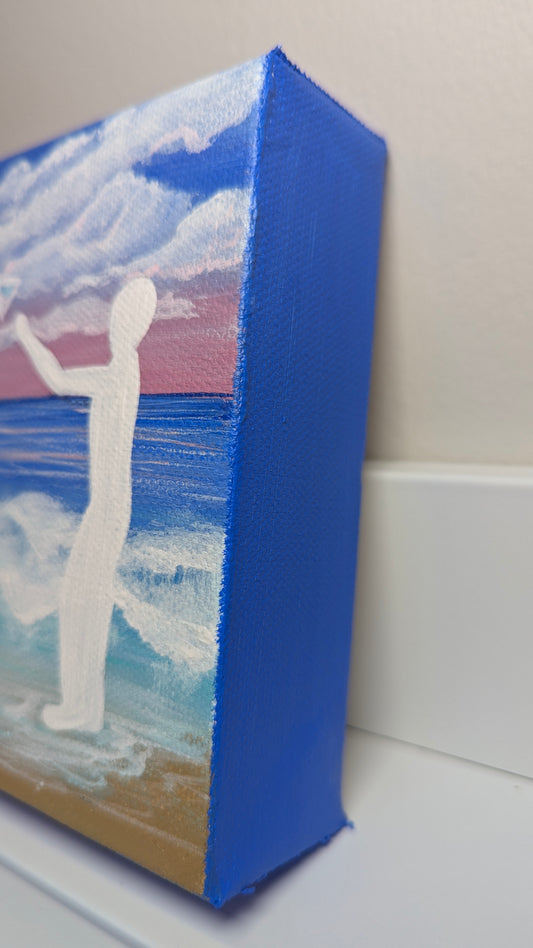 Shift Perspective Acrylic Art Piece Beach Wall Art