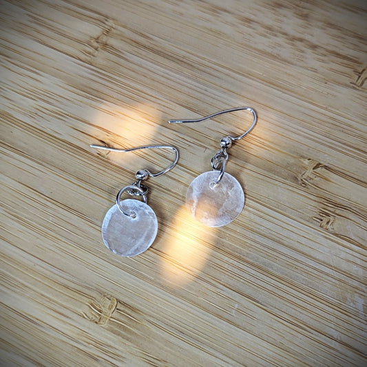 Shell Disc Earrings