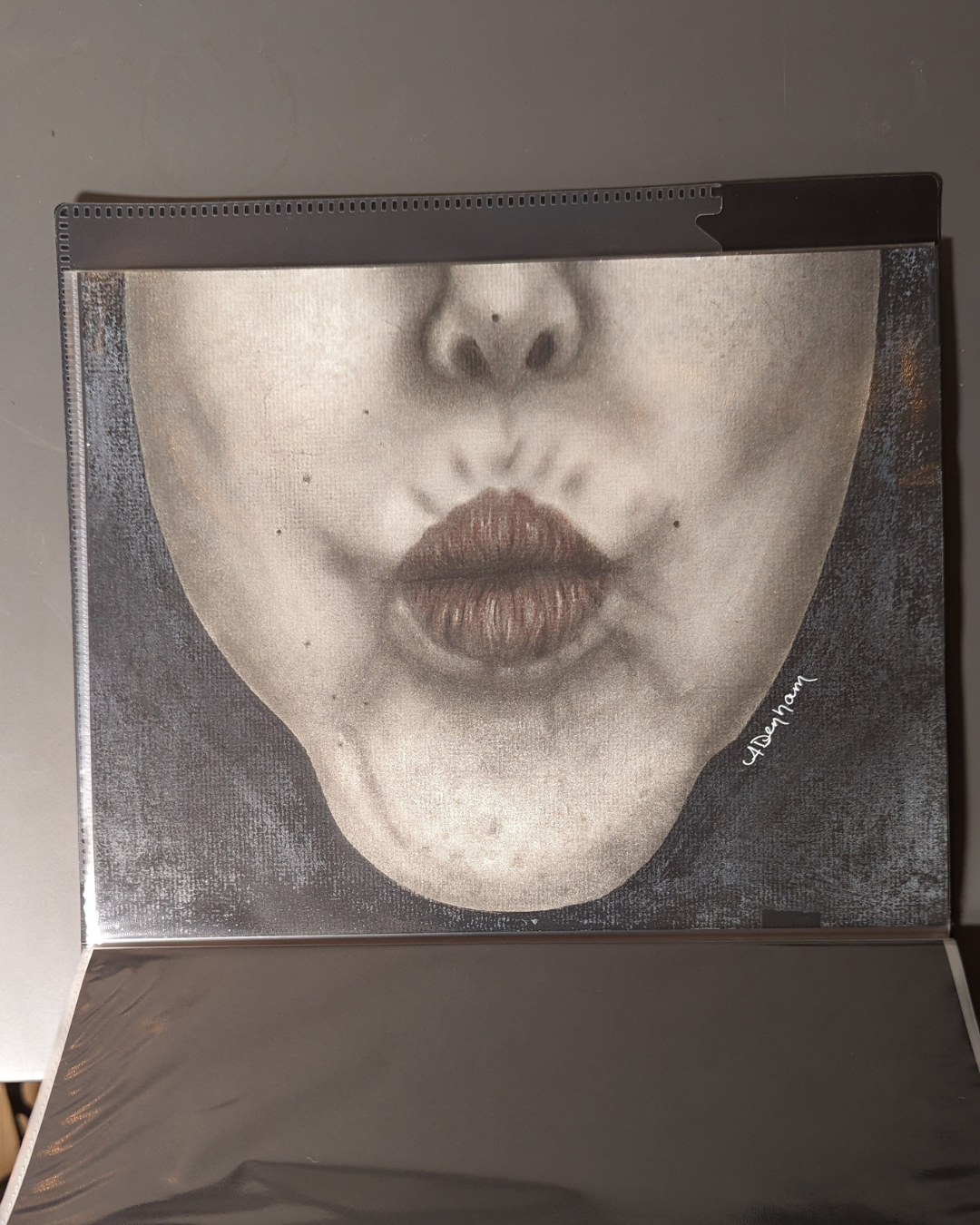 ORIGINAL - Pieces of Me #6, Hand Drawn Charcoal Self Portrait Art