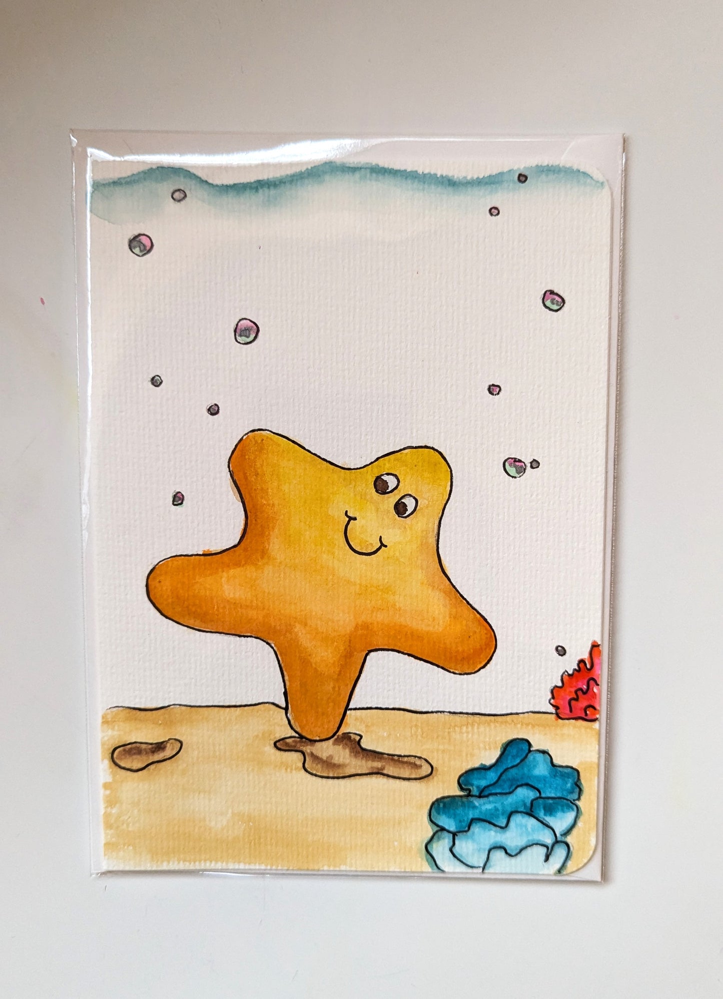 Greeting Card - Cute Starfish Kids Greeting Card