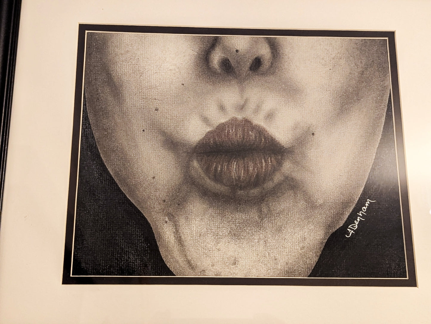 ORIGINAL - Pieces of Me #6, Hand Drawn Charcoal Self Portrait Art