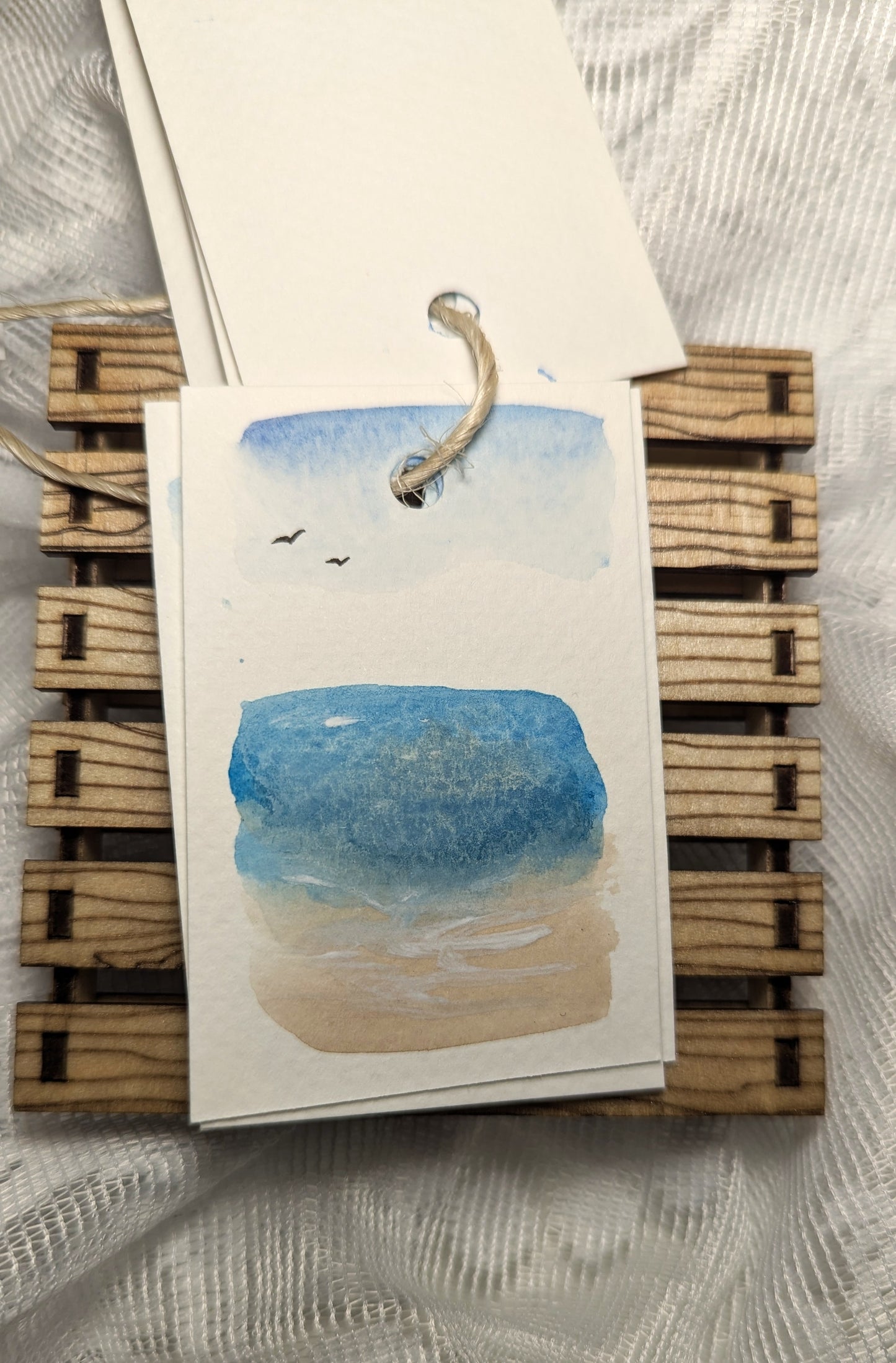 Beachy Hand Painted Gift Tag Pack (7 assorted tags)