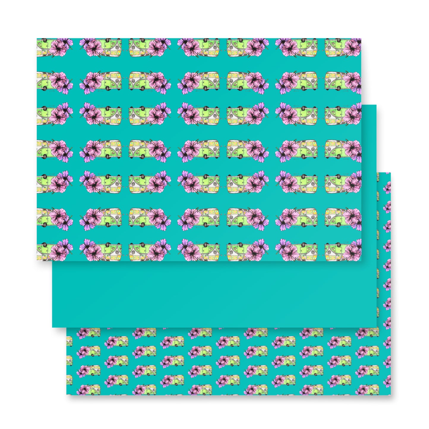 Volkswagen Van wrapping paper VW Bus wrapping paper sheets